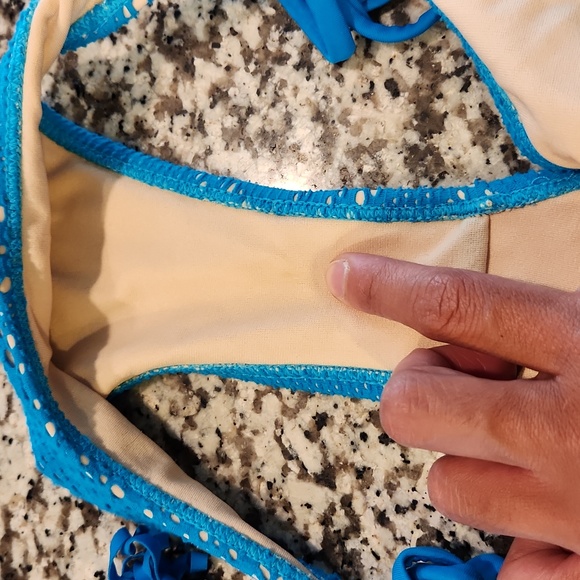 Empyre Blue Bikini Bottom Small Medium - Picture 4 of 4
